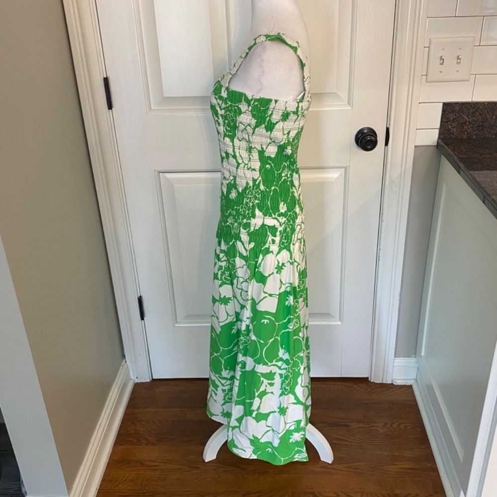 New! Rails Seville midi Dress in Lotus Green smocked floral nwot 33452 - Picture 9 of 16